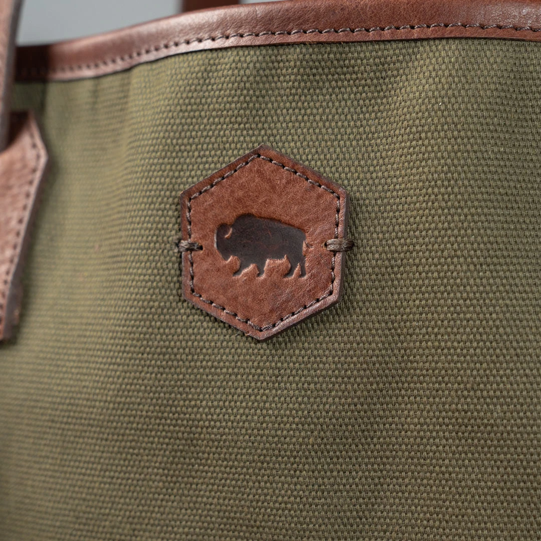 Buffalo Jackson Trading Co. Limited Edition 10-Year Tote Bag | Olive 9 Buffalo Jackson Trading Co. Limited Edition 10-Year Tote Bag | Olive
