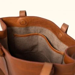Buffalo Jackson Trading Co. Chelsea Leather Tote Bag | Honey Brown