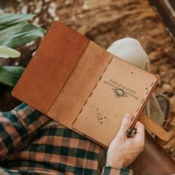 Buffalo Jackson Trading Co. Denver Leather Journal Cover - Large | Autumn Brown