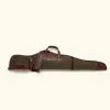 Buffalo Jackson Trading Co. Dakota Waxed Canvas Rifle Case | Green W/ Dark Briar Leather New