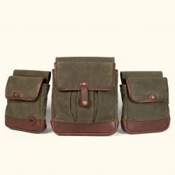 Buffalo Jackson Trading Co. New Dakota Shooting Bags | Waxed Canvas And Leather