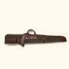 Buffalo Jackson Trading Co. Dakota Waxed Canvas Shotgun Case | Green W/ Dark Briar Leather