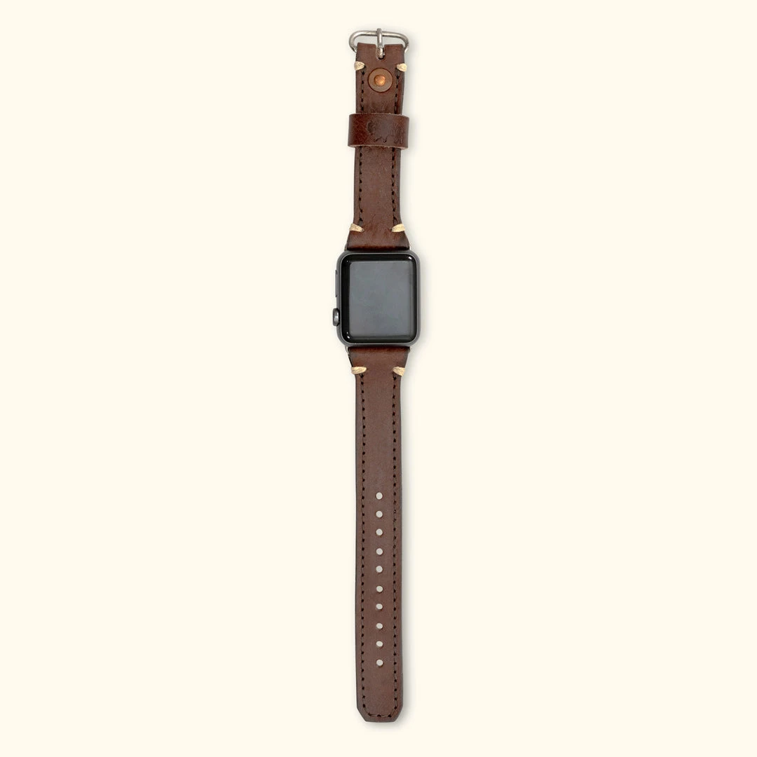 Buffalo Jackson Trading Co. Outlet Dakota Leather Apple Watch Bands | Dark Hazelnut 3 Buffalo Jackson Trading Co. Outlet Dakota Leather Apple Watch Bands | Dark Hazelnut