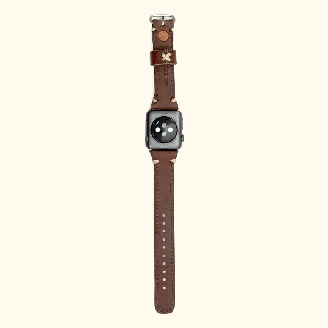 Buffalo Jackson Trading Co. Outlet Dakota Leather Apple Watch Bands | Dark Hazelnut 4 Buffalo Jackson Trading Co. Outlet Dakota Leather Apple Watch Bands | Dark Hazelnut
