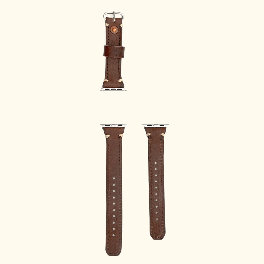 Buffalo Jackson Trading Co. Outlet Dakota Leather Apple Watch Bands | Dark Hazelnut 6 Buffalo Jackson Trading Co. Outlet Dakota Leather Apple Watch Bands | Dark Hazelnut