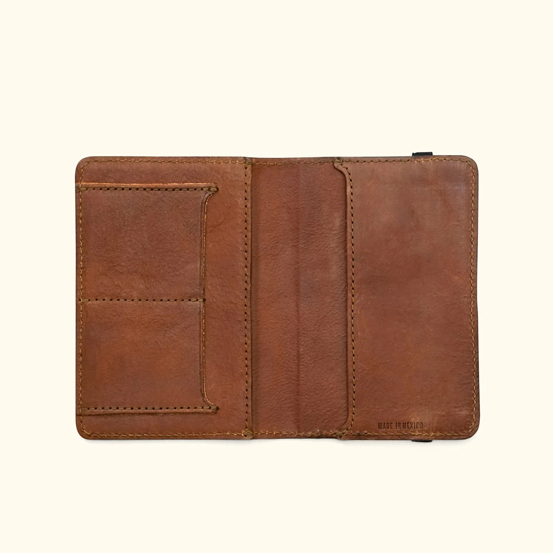 Buffalo Jackson Trading Co. Dakota Leather Field Notes Cover | Chestnut Brown