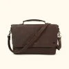 Buffalo Jackson Trading Co. Best Sellers Denver Leather Laptop Messenger Bag | Dark Briar