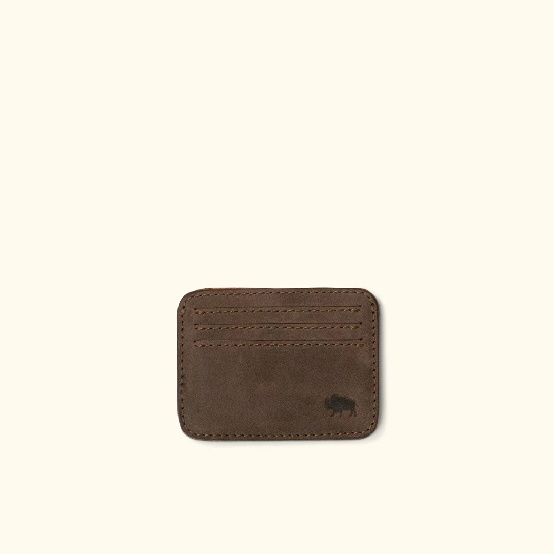 Buffalo Jackson Trading Co. Denver Leather Slim ID Wallet | Dark Walnut Wallets 3 Buffalo Jackson Trading Co. Denver Leather Slim ID Wallet | Dark Walnut Wallets
