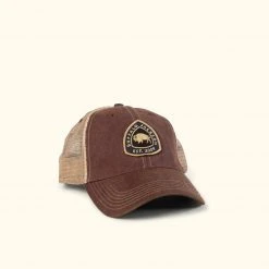 Buffalo Jackson Trading Co. Hats Established '09 Trucker Hat | Burgundy