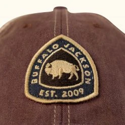 Buffalo Jackson Trading Co. Hats Established '09 Trucker Hat | Burgundy