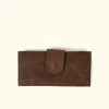 Buffalo Jackson Trading Co. Madison Leather Checkbook Wallet | Dark Hazelnut |