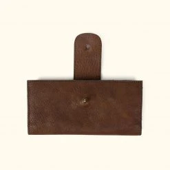 Buffalo Jackson Trading Co. Madison Leather Checkbook Wallet | Dark Hazelnut |