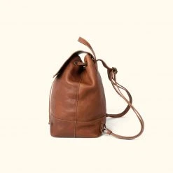 Buffalo Jackson Trading Co. Madison Leather Backpack | Saddle Tan Leather Backpacks
