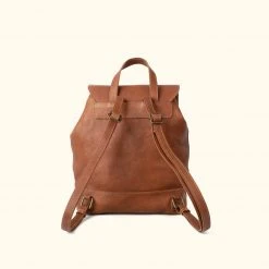 Buffalo Jackson Trading Co. Madison Leather Backpack | Saddle Tan Leather Backpacks