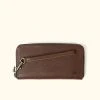 Buffalo Jackson Trading Co. Madison Leather Wristlet Wallet | Dark Hazelnut
