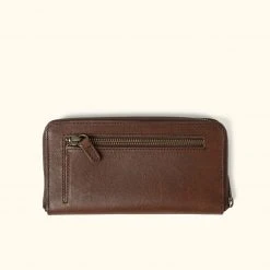 Buffalo Jackson Trading Co. Madison Leather Wristlet Wallet | Dark Hazelnut