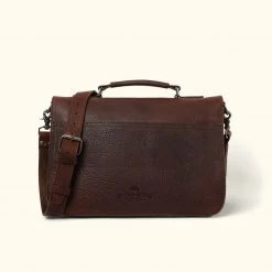 Buffalo Jackson Trading Co. Leather Briefcases Ryder Reserve Bison Leather Briefcase | Brown