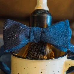 Buffalo Jackson Trading Co. Apparel Vintage Stripe Cotton Bow Tie | Blue