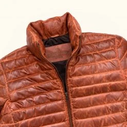 Buffalo Jackson Trading Co. Bridger Leather Down Jacket | Light Brown
