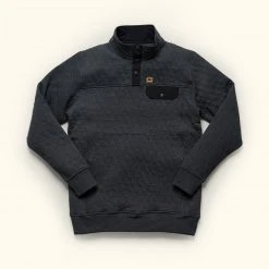 Buffalo Jackson Trading Co. Cannon Quilted Pullover | Charcoal Apparel