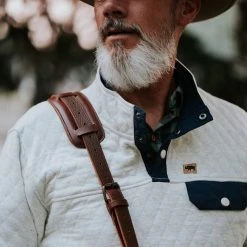 Buffalo Jackson Trading Co. Apparel Cannon Quilted Pullover | Ecru Heather