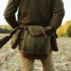 Buffalo Jackson Trading Co. New Dakota Shooting Bags | Waxed Canvas And Leather