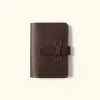 Buffalo Jackson Trading Co. Denver Leather Journal Cover | Dark Briar