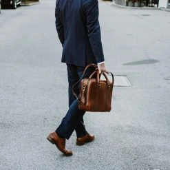 Buffalo Jackson Trading Co. Leather Briefcases Jefferson Leather Briefcase | Elderwood