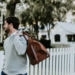 Buffalo Jackson Trading Co. Jefferson Leather Duffle | Elderwood Leather Duffle Bags