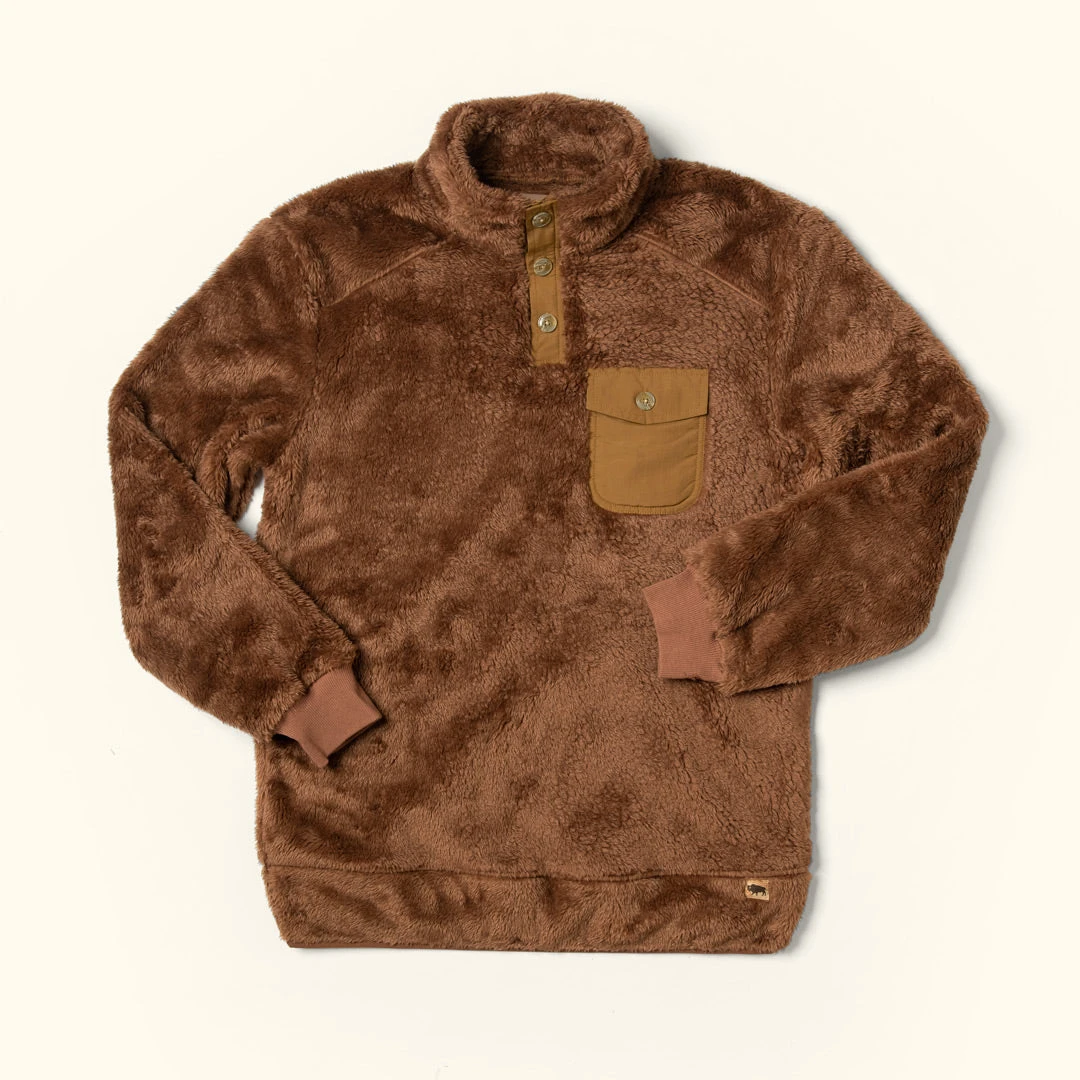 Buffalo Jackson Trading Co. Kodiak Pullover - Grizzly Brown Apparel 5 Buffalo Jackson Trading Co. Kodiak Pullover - Grizzly Brown Apparel