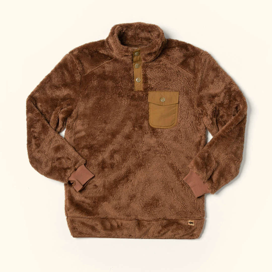 Buffalo Jackson Trading Co. Kodiak Pullover - Grizzly Brown Apparel 4 Buffalo Jackson Trading Co. Kodiak Pullover - Grizzly Brown Apparel