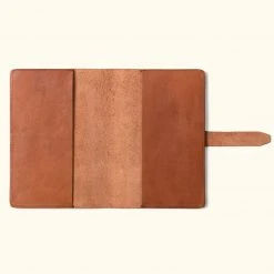 Buffalo Jackson Trading Co. Denver Leather Journal Cover - Large | Autumn Brown