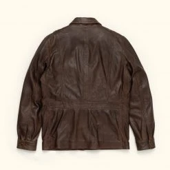 Buffalo Jackson Trading Co. Sheridan Leather Barn Jacket | Vintage Brown