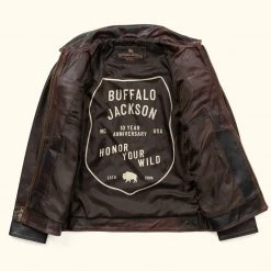Buffalo Jackson Trading Co. Legacy Leather Jacket | Brown 13 Buffalo Jackson Trading Co. Legacy Leather Jacket | Brown
