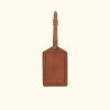 Buffalo Jackson Trading Co. Denver Leather Luggage Tag | Autumn Brown