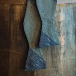 Buffalo Jackson Trading Co. Vintage Stripe Cotton Bow Tie | Green Apparel