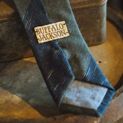 Buffalo Jackson Trading Co. Vintage Stripe Cotton Necktie | Green