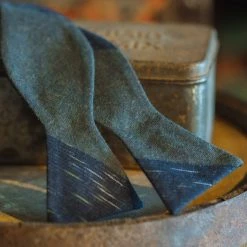 Buffalo Jackson Trading Co. Vintage Stripe Cotton Bow Tie | Green Apparel