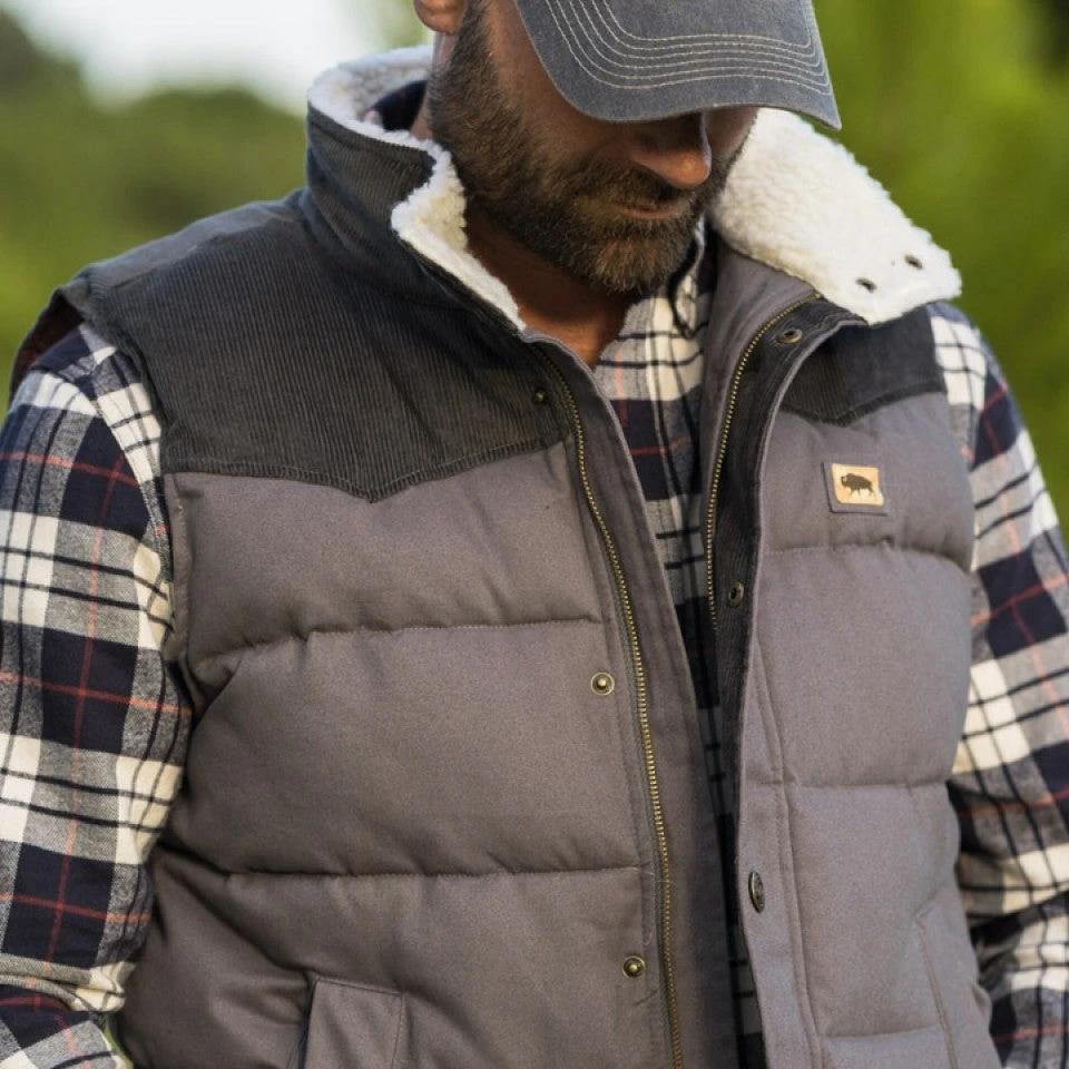 Buffalo Jackson Trading Co. Jackson Vest W/ Sherpa Collar | Stone & Slate New 3 Buffalo Jackson Trading Co. Jackson Vest W/ Sherpa Collar | Stone & Slate New