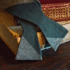 Buffalo Jackson Trading Co. Apparel Heathered Stripe Cotton Bow Tie | Khaki