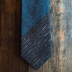 Buffalo Jackson Trading Co. Vintage Stripe Cotton Necktie | Blue