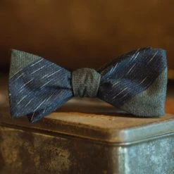 Buffalo Jackson Trading Co. Vintage Stripe Cotton Bow Tie | Green Apparel