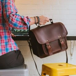 Buffalo Jackson Trading Co. Leather Camera Bags Roosevelt Buffalo Leather Camera Bag | Dark Oak