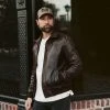 Buffalo Jackson Trading Co. Ranger Leather Bomber Jacket | Distressed Brown 2 Buffalo Jackson Trading Co. Ranger Leather Bomber Jacket | Distressed Brown