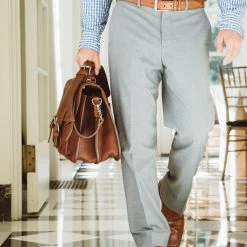 Buffalo Jackson Trading Co. Leather Briefcases Ryder Reserve Bison Leather Briefcase | Brown