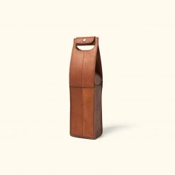Buffalo Jackson Trading Co. Denver Leather Wine Tote - Single | Autumn Brown