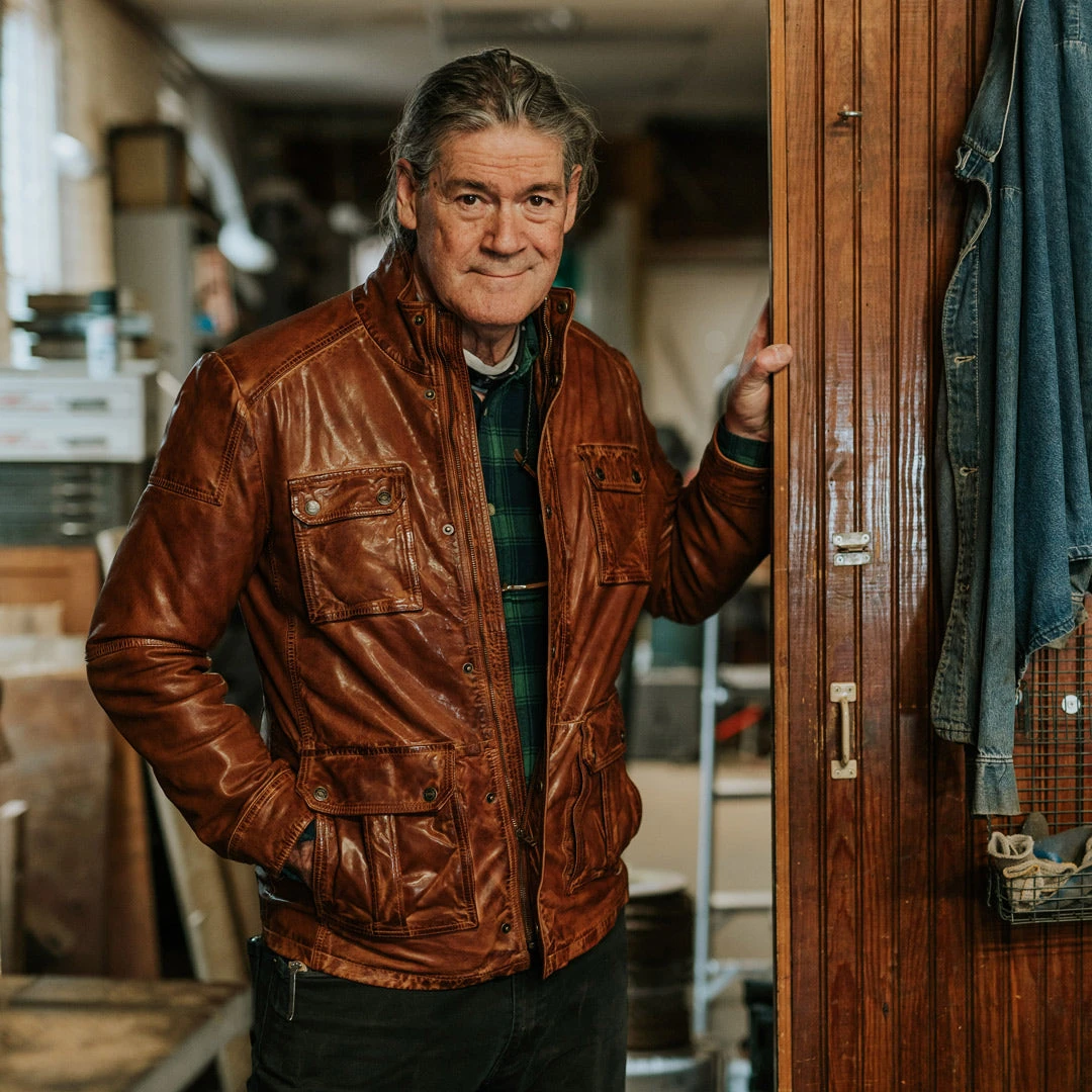 Buffalo Jackson Trading Co. Leather Jackets Theodore Field Leather Jacket | Light Brown 11 Buffalo Jackson Trading Co. Leather Jackets Theodore Field Leather Jacket | Light Brown