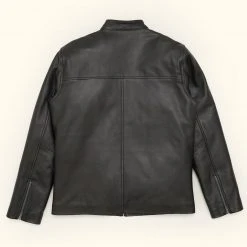 Buffalo Jackson Trading Co. Leather Jackets Thompson Leather Moto Jacket | Black