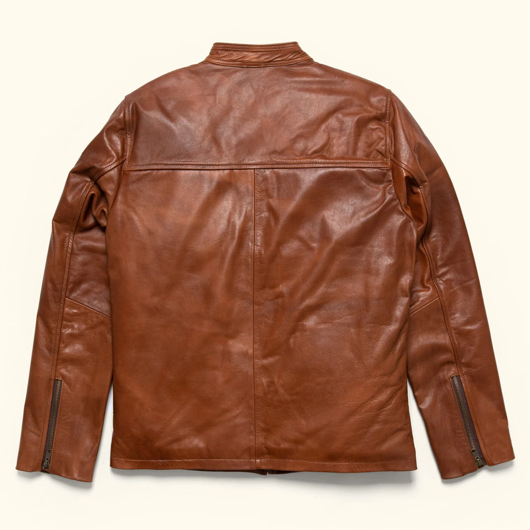 Buffalo Jackson Trading Co. Thompson Leather Moto Jacket | Whiskey Tan 7 Buffalo Jackson Trading Co. Thompson Leather Moto Jacket | Whiskey Tan