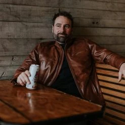 Buffalo Jackson Trading Co. Thompson Leather Moto Jacket | Whiskey Tan 30 Buffalo Jackson Trading Co. Thompson Leather Moto Jacket | Whiskey Tan